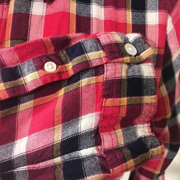 So Cowboy Plaid Front Button Women’s Top. - Picture 6 of 10